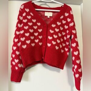 Pink Rose Heart sweater